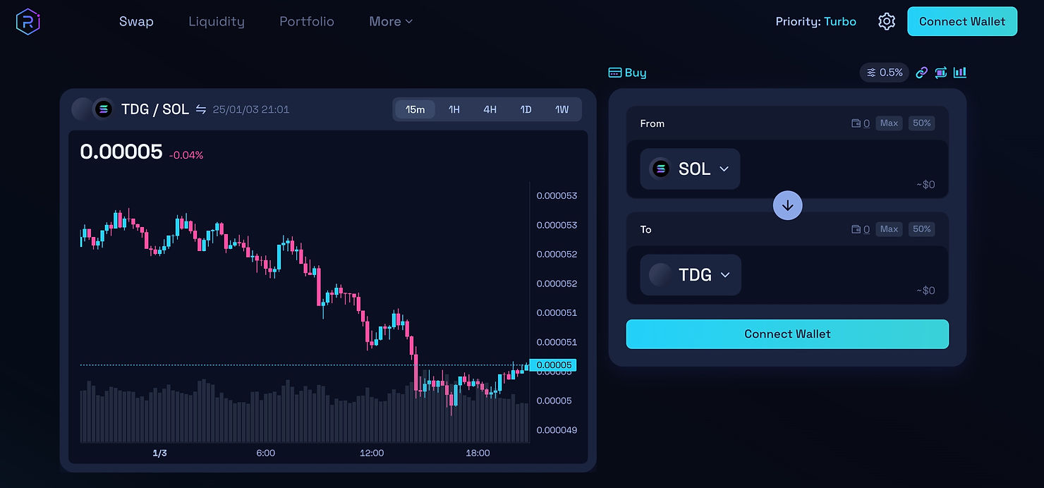 TDG Tokens Now Paired with SOL on Raydium DEX Exchange